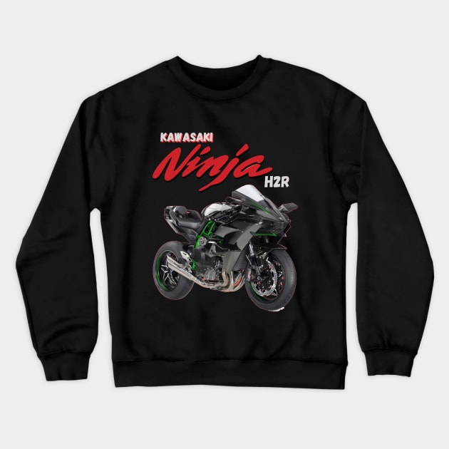 Kawasaki Ninja h2r Crewneck Sweatshirt by Farhan S